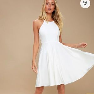 Lulu’s white midi dress